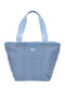 Hellblaue Strandtasche mit Reißverschluss Renato Balestra 61030/MIAB3