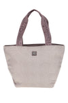 Rosa-beige Strandtasche mit Reißverschluss Renato Balestra 61030/MIAB3