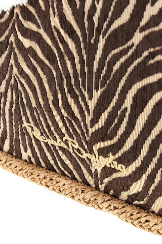 Beige Strandtasche mit gemustertem Renato balestra 62140/ZAN2