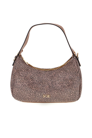 Braun gemusterte Tasche mit abnehmbarem Schulterriemen Basile BA1276TAP