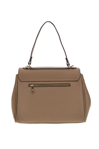 Borsa a mano tortora con tracolla removibile Basile BA1344DOLL
