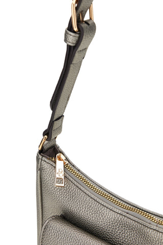 Metallic graue Tasche mit Fronttasche Basile 11950EDOLL