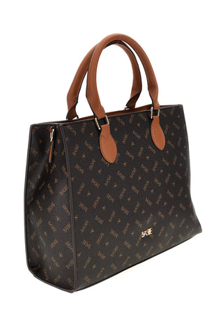 Borsa marrone logata Basile BA1145LOG