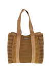 Braun gewebte Tasche mit Fransen Lejjou JJ90531