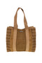 Braun gewebte Tasche mit Fransen Lejjou JJ90531