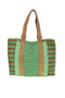 Grüne gewebte Tasche mit Fransen Lejjou JJ90531