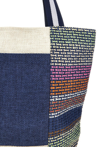 Selun Stoff mehrfarbig Strandtasche 261011/A
