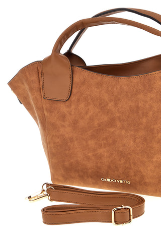 Braune Tasche mit Doppelgriffen Guido vietri K30,379,B010