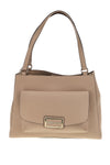 Beige Umhängetasche mit Fronttasche und Innenfächern Guido Vietri TRIK30,370,B0AA