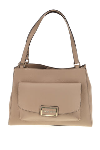 Borsa a spalla beige con tasca frontale e scomparti interni Guido Vietri TRIK30,370,B0AAA