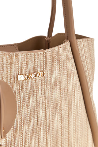 Beige Tasche mit Schulterriemen Roncato R5379