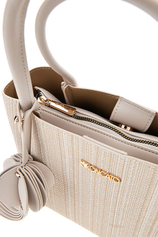 Elfenbeinfarbene Tasche mit Schulterriemen Roncato R5379