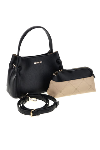 Schwarze Tasche mit abnehmbarem Schulterriemen Roncato R5389
