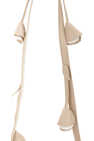 Beige Tasche mit abnehmbarem Schulterriemen Lancetti MOI LL26S-106-1