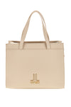 Beige Tasche mit abnehmbarem Schulterriemen Lancetti MOI LL26S-106-1