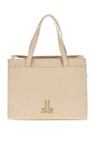 Borsa beige con tracolla rimovibile Lancetti MOI LL26S-106-1