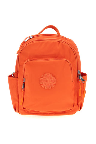 Zaino arancione in tessuto con 4 tasche e spallacci regolabili First lady ALI 8729