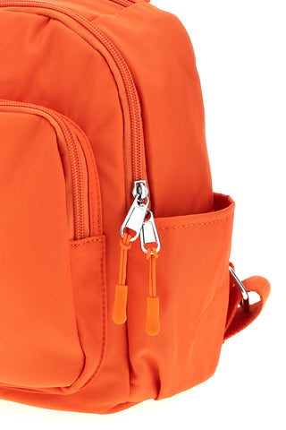 Zaino arancione in tessuto con 4 tasche e spallacci regolabili First lady ALI 8729