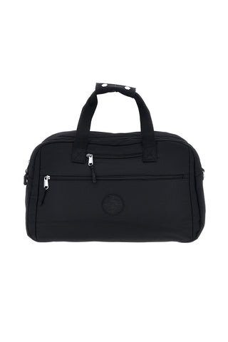 Borsone nero in tessuto con tracolla e tasche con zip First lady ALI 8046