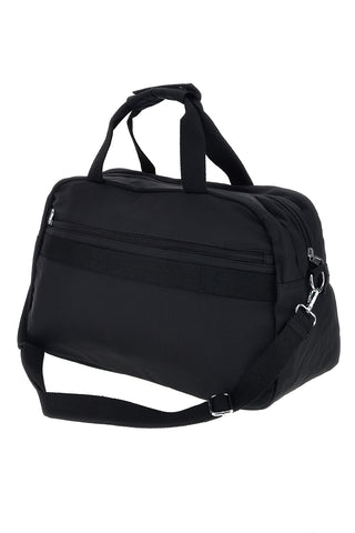 Borsone nero in tessuto con tracolla e tasche con zip First lady ALI 8046