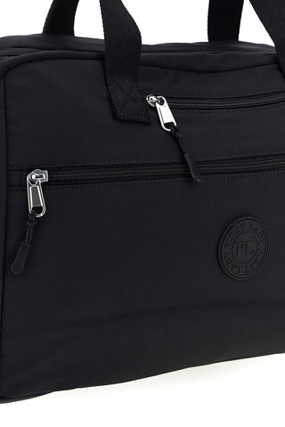 Borsone nero in tessuto con tracolla e tasche con zip First lady ALI 8046