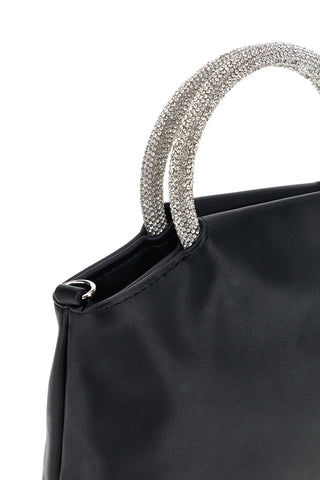 Schwarze Tasche mit Juwelengriff Nbg SERA/1281