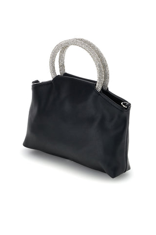 Schwarze Tasche mit Juwelengriff Nbg SERA/1281