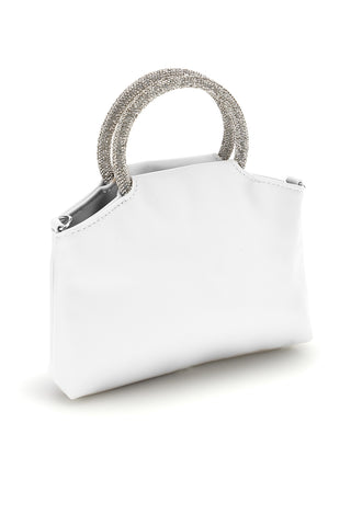 Weiße Tasche mit Juwelengriff Nbg SERA/1281