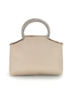 Beige Tasche mit Juwelengriff Nbg SERA/1281