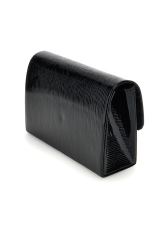 Schwarze Clutch-Tasche mit Juwelenschnalle Nbg SERA/3512