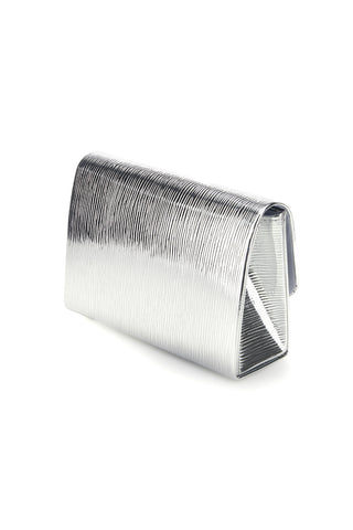 Silberne Clutch-Tasche mit Juwel Schnalle Nbg SERA/3512