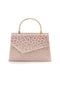 Rosa Tasche mit animalischer Textur und Kettengriff Nbg SERA/3488