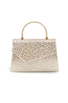Goldene Tasche mit animalischer Textur und Kettenriemen Nbg SERA/3488