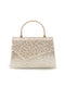Goldene Tasche mit animalischer Textur und Kettenriemen Nbg SERA/3488