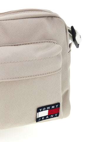 Beige Stoff Umhängetasche mit Logo Tommy Jeans 18462