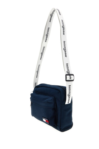 Blaue Stoff Umhängetasche mit Logo Tommy Jeans Umhängetasche 18462