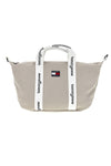 Beige Stoff Handtasche mit Logo Bands Tommy Jeans 18460