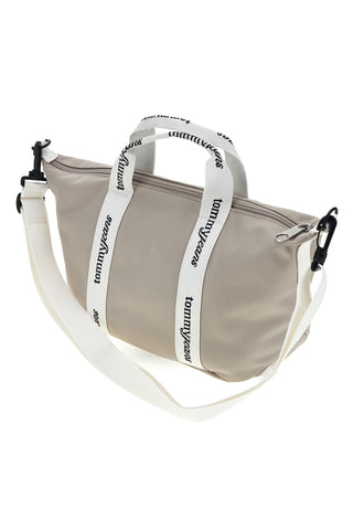 Beige Stoff Handtasche mit Logo Bands Tommy Jeans 18460