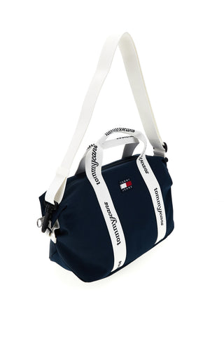 Blaue Stoffhandtasche mit Logobändern Tommy Jeans 18460