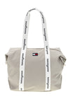 Beige Stoff Strandtasche mit Logo Griffe Tommy Jeans 18461