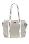 Beige Stoff Strandtasche mit Logo Griffe Tommy Jeans 18461