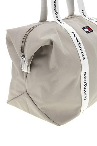 Beige Stoff Strandtasche mit Logo Griffe Tommy Jeans 18461