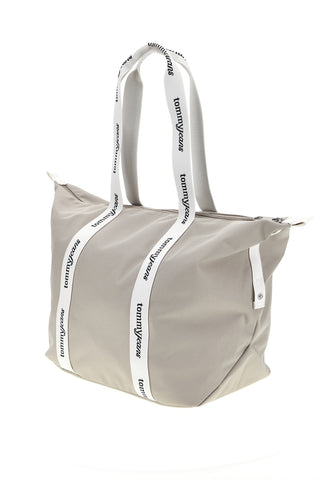 Beige Stoff Strandtasche mit Logo Griffe Tommy Jeans 18461