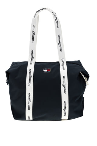 Borsa Mare Blu in Tessuto con Manici con Logo Tommy Jeans 18461