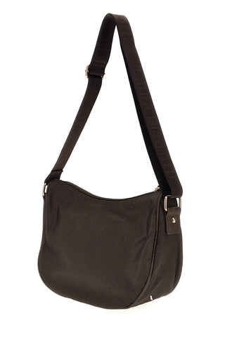 Braune Umhängetasche mit Fronttasche und Metalllogo von Laura Biagiotti LB26W-101-26