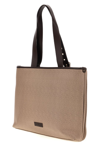 Borsa a spalla beige plissettata con fibbie e charm logo Laura biagiotti LB26W-111-1