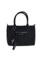 Schwarze Handtasche mit Reißverschlusstasche und abnehmbarem Schulterriemen Renato Balestra 62164A/M