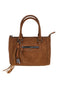 Camel-farbene Handtasche mit Reißverschlusstasche und abnehmbarem Schulterriemen von Renato Balestra 62164A/M