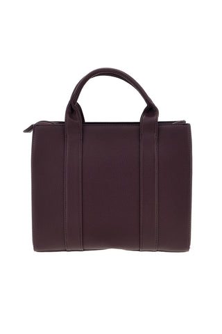 Borsa a mano bordeaux con logo frontale Naj-oleari 62150/L