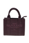 Borsa a mano bordeaux con logo frontale Naj-oleari 62150/M